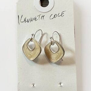 Kenneth Cole Two-Tone Geometric Earrings